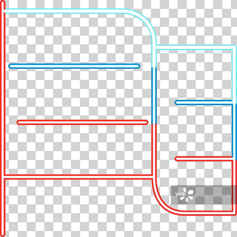 俄罗斯国旗霓虹灯图标图片素材