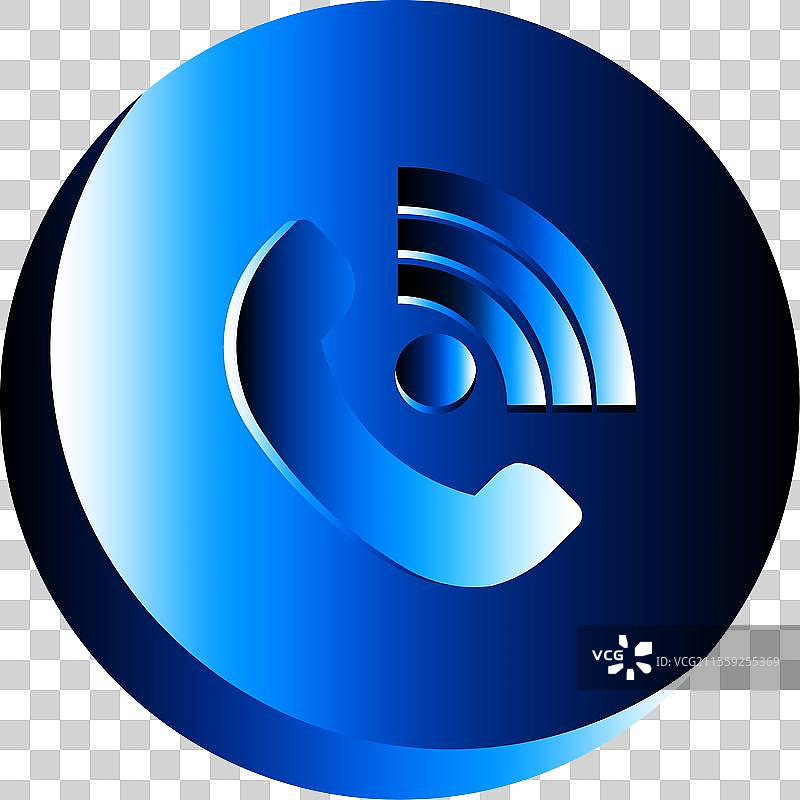 可随时使用的独特设计电话图标图片素材