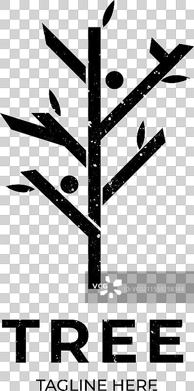 树形标志模板设计图片素材