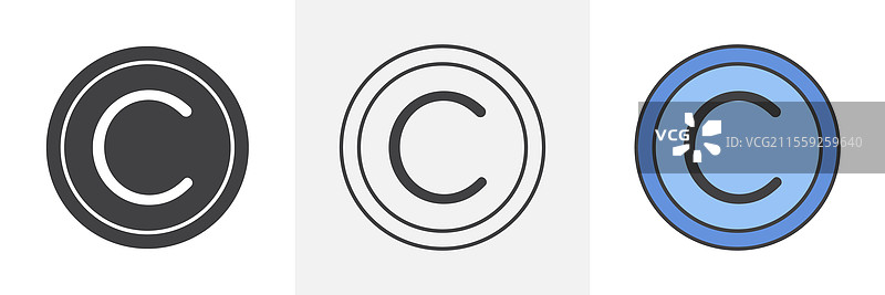 网站设计用版权图标包图片素材