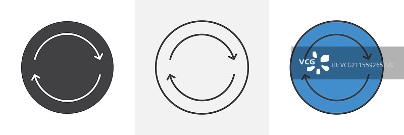 网站设计用的刷新图标包图片素材