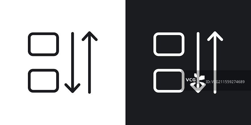 应用程序图标以黑白线条风格排序图片素材