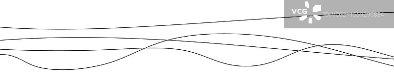 细长的弯曲波浪线图片素材