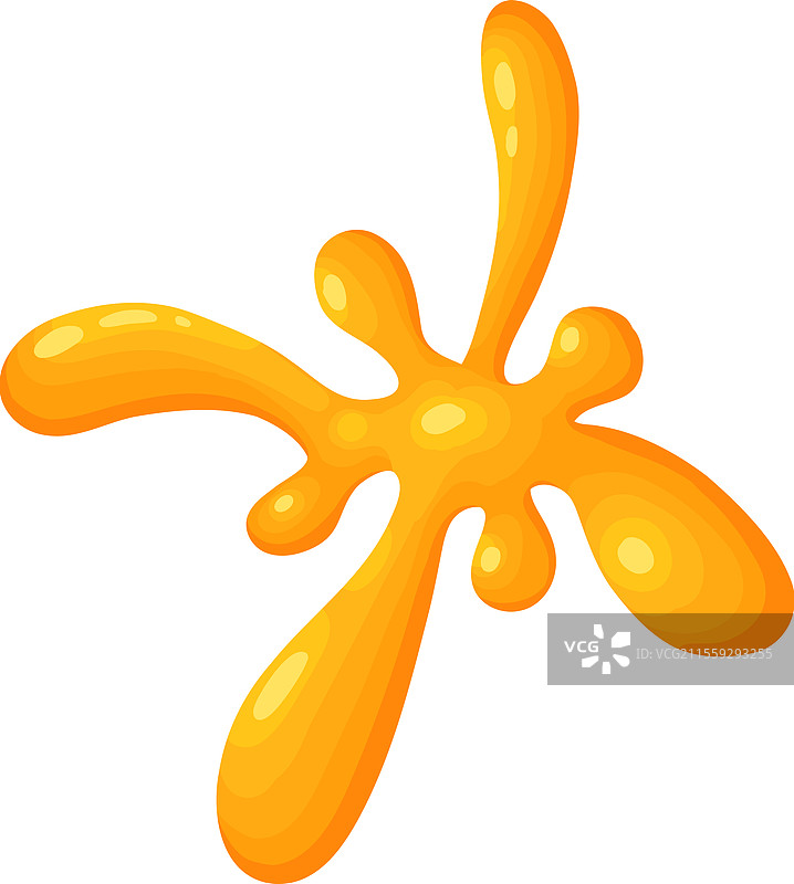 卡通蜂蜜飞溅甜蜜糖浆滴落的斑点图片素材