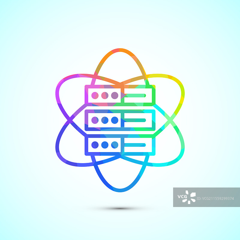数据科学图标设计 大数据 数字技术图片素材