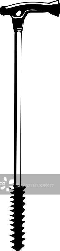 园艺用的乡村风格工具轮廓图图片素材