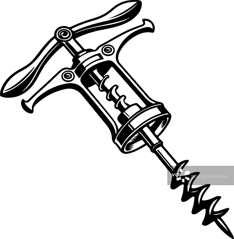 园艺用的乡村风格工具轮廓图图片素材