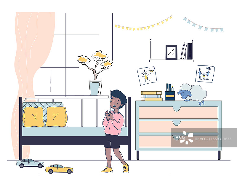 儿童房间里有玩具图片素材