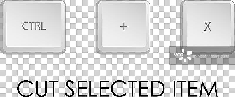 快速剪切键盘快捷键组合图片素材