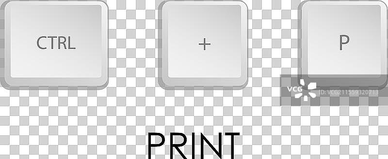 打印键盘快捷键组合图片素材