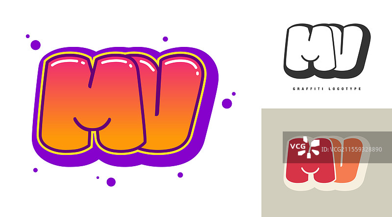 节日或派对的MV标志设计初稿图片素材