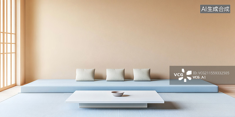 【AI数字艺术】日式简约室内设计图片素材