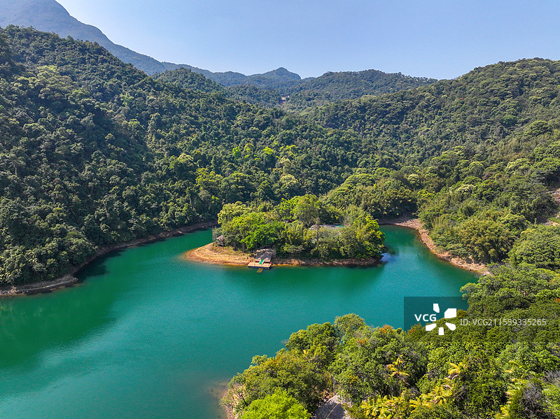 广东省肇庆市鼎湖山国家级自然保护区航拍图片素材