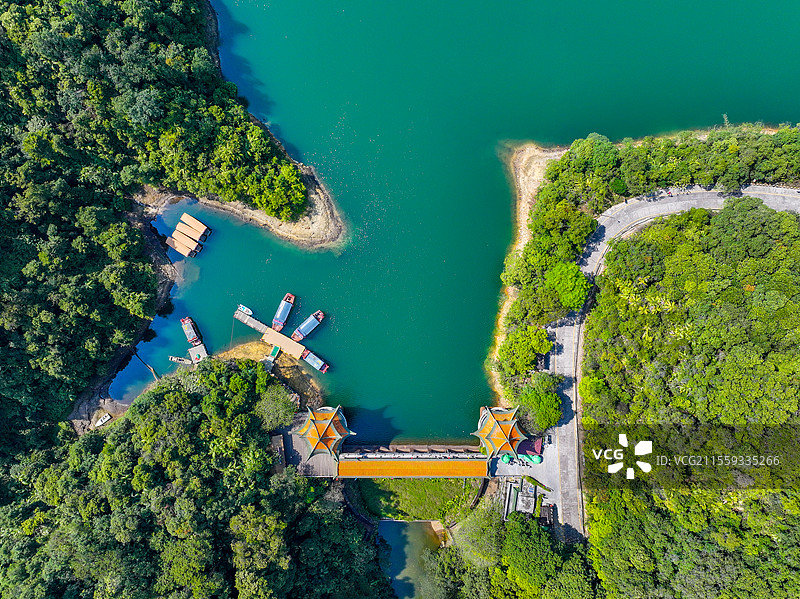 广东省肇庆市鼎湖山国家级自然保护区航拍图片素材