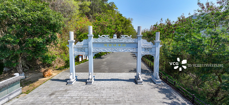 广东省肇庆市羚羊峡古栈道森林公园航拍图片素材