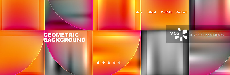 时尚简约的圆形、三角形和圆圈图片素材