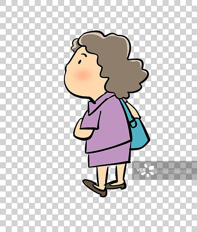 下班的妇女图片素材