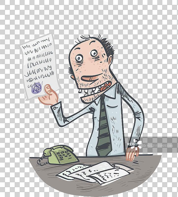 疯狂老板搞笑角色图片素材