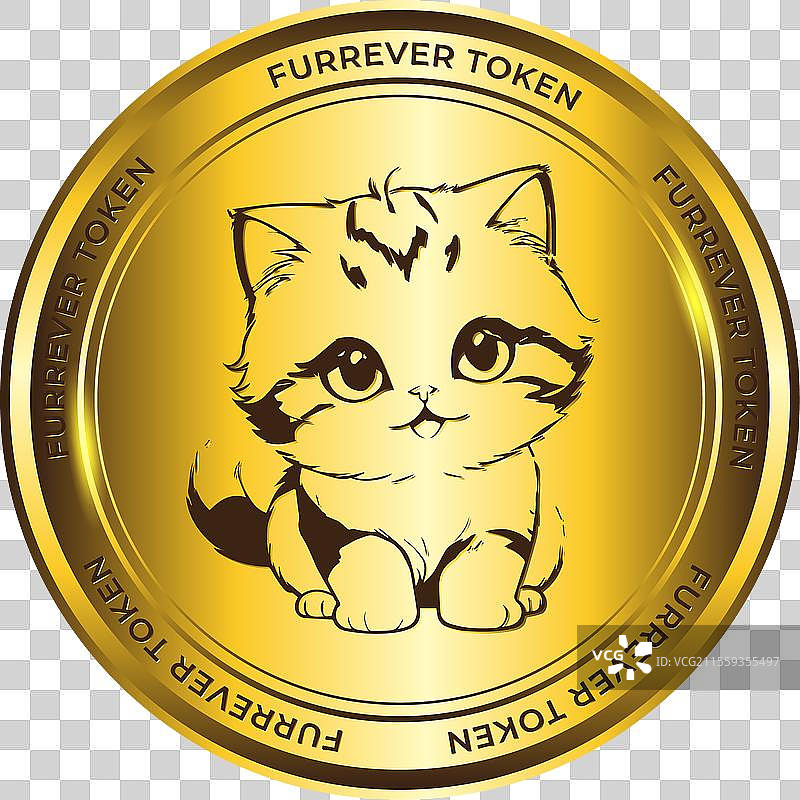 FURR代币金币加密货币图片素材