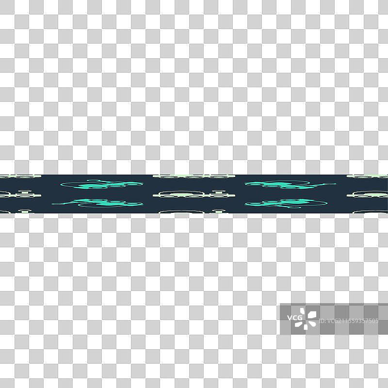 绿色和米色的火星探测器图标，隔离无缝设计图片素材