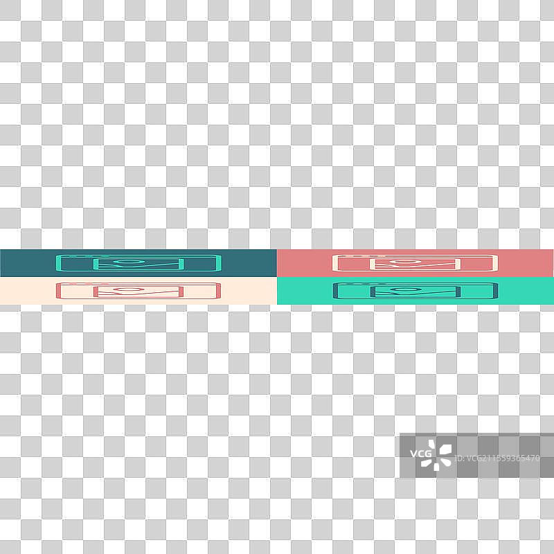 流行艺术风格的照片修饰图标，独立于背景图片素材