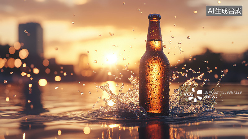 【AI数字艺术】啤酒节啤酒瓶子图片素材