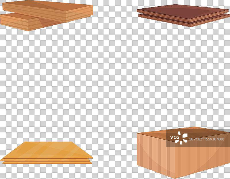 卡通木板图标集图片素材