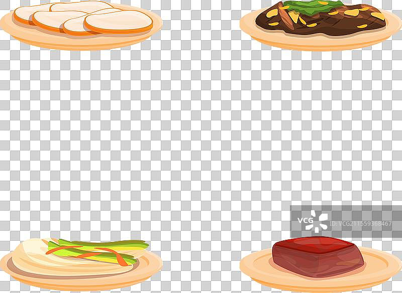 亚洲美食图标集，卡通经典，辛辣风味图片素材