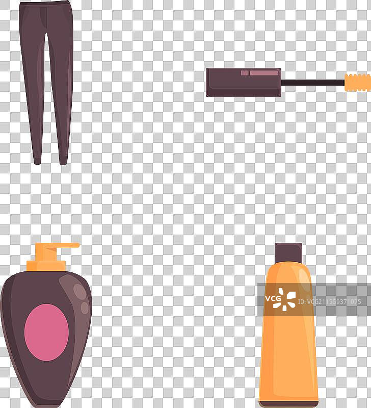 女性配饰图标集 卡通女性图片素材