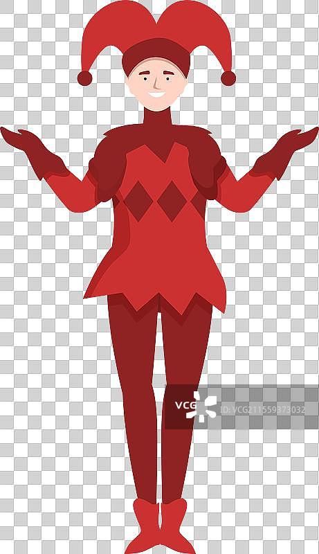 幸运小丑图标卡通威尼斯成功图片素材