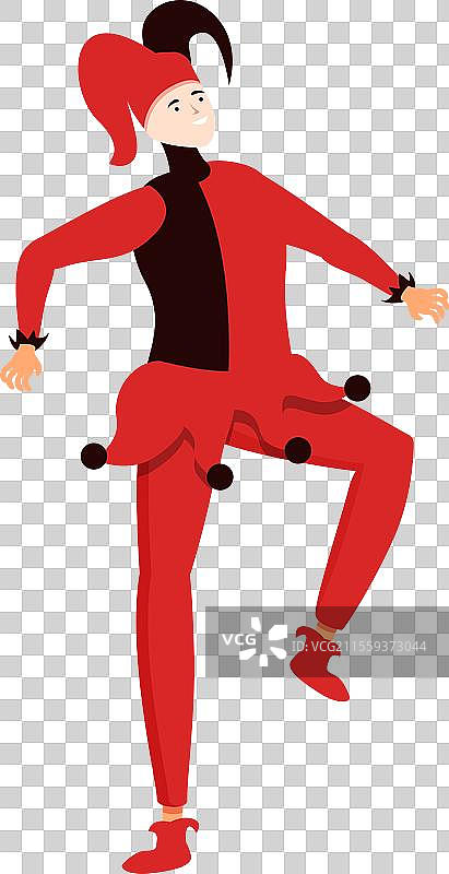 艺术家小丑图标卡通成功图片素材