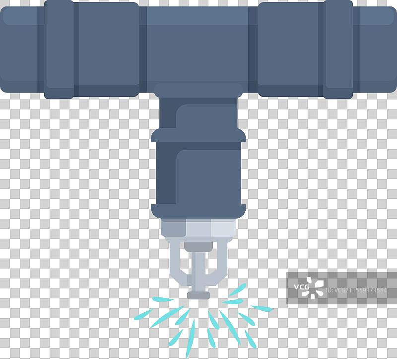 卡通浇水的滴水传感器控制图标图片素材