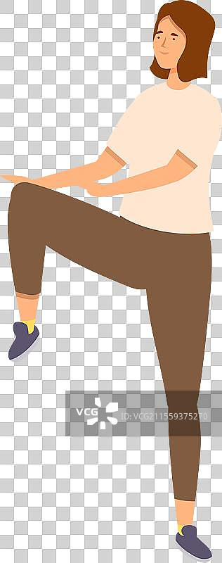 训练尊巴舞的艺术图标卡通风格图片素材