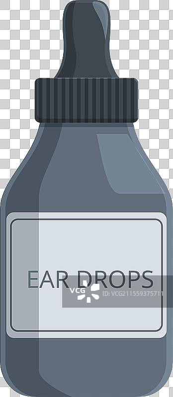 耳朵感染滴耳液图标卡通声学图片素材