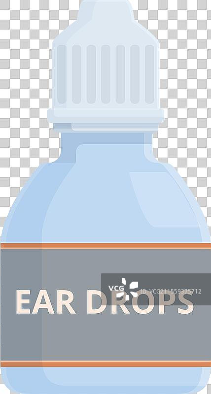 耳滴瓶图标 卡通 药物 科学图片素材