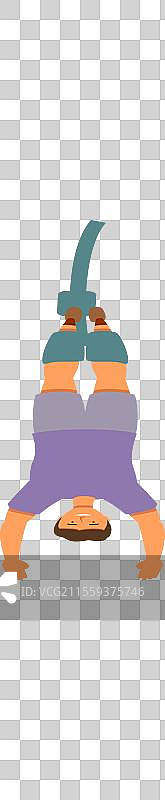 极限蹦极跳图标卡通绳索图片素材