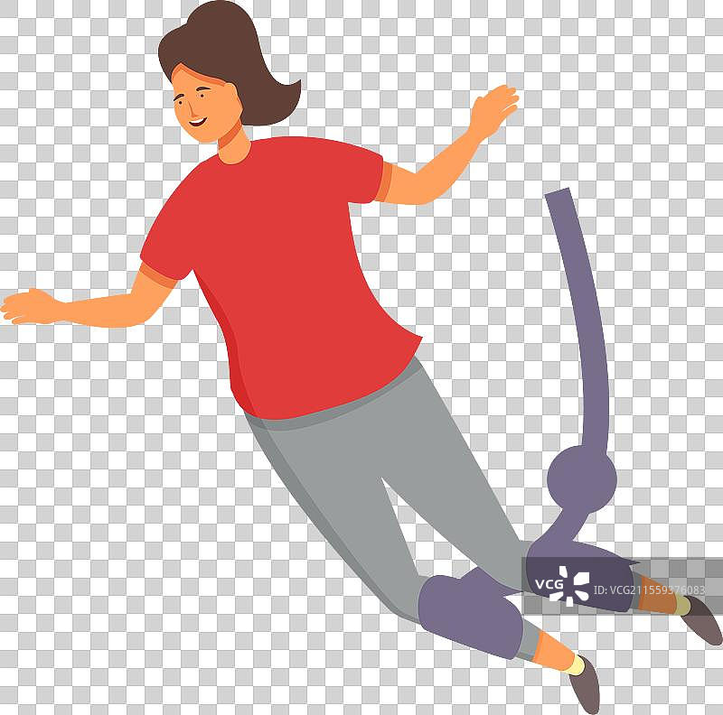 肾上腺素跳跃坠落图标卡通勇气图片素材