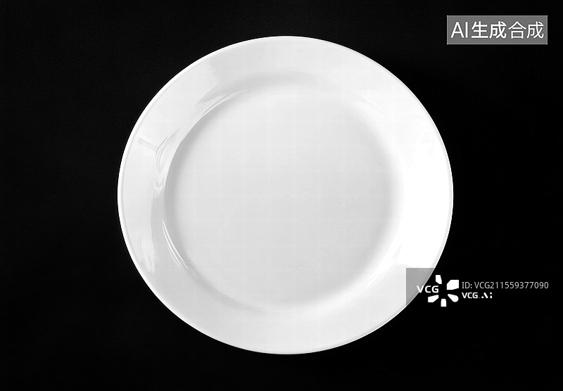【AI数字艺术】静谧的陶瓷盘图片素材