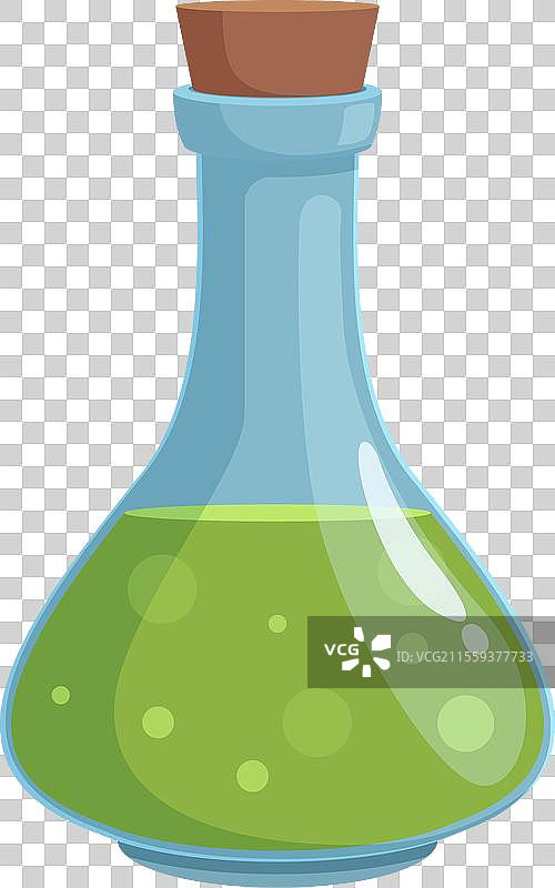 绿色毒药图标卡通图案图片素材