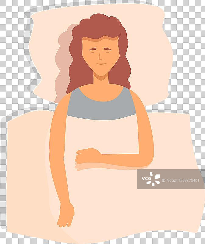 可爱女孩梦幻图标卡通宁静图片素材