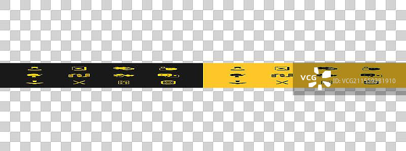 保龄球瓶和球交叉的台球杆图片素材