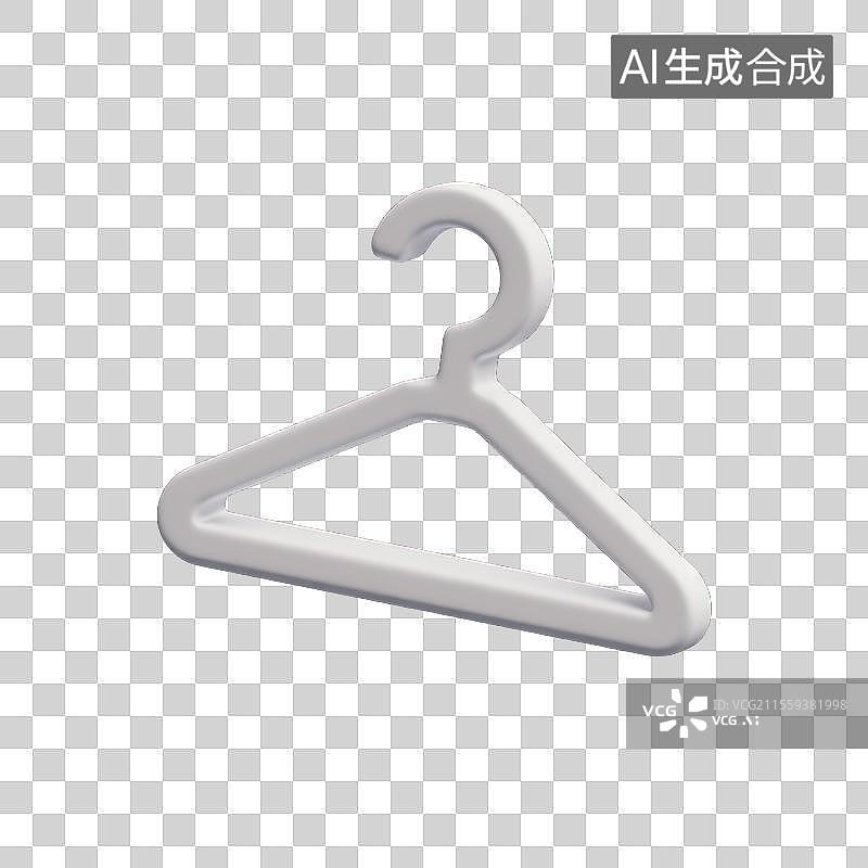 【AI数字艺术】简约衣架的艺术，3D晾衣架衣服服装素材图片素材