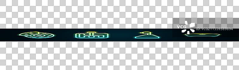 汽车刹车盘与卡钳、变速杆的线路设置图片素材