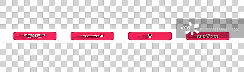 交叉的中世纪斧头和中世纪小号图片素材