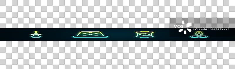 缝纫用的线标工具和顶针套装图片素材