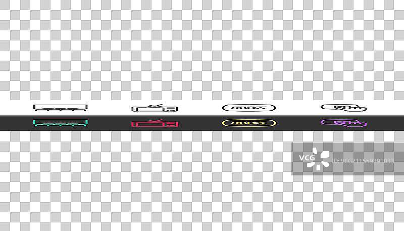 复古电视的电影院审讯室与放映屏幕图片素材