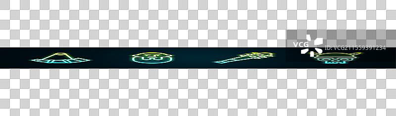 带有维京头的猎号和锤子图片素材