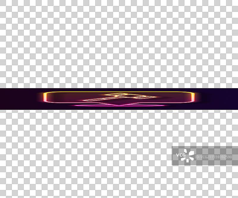 发光的霓虹线拍卖锤图标，独立于背景图片素材