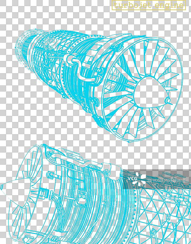 涡喷发动机图片素材