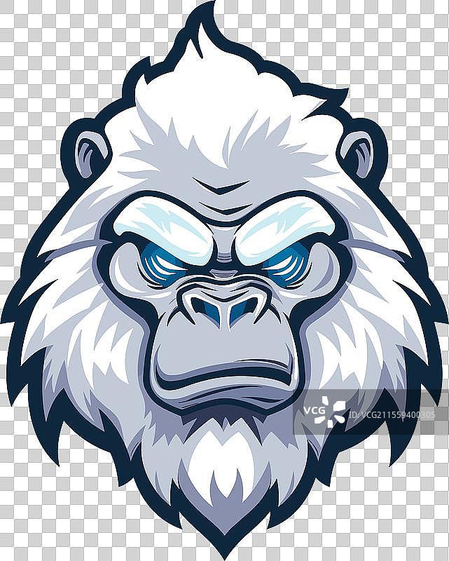 电子竞技标志 雪人 大脚怪 图标 贴纸 标志设计图片素材